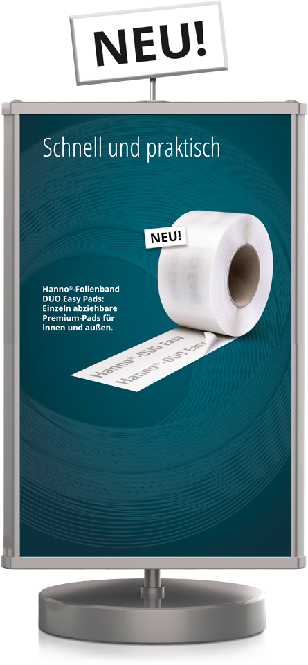 Plakat: Hanno-Folienband DUO Easy Pads